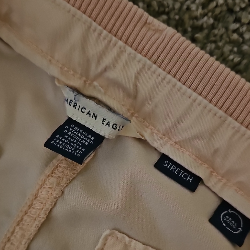 Women's Pink Cargo Pants - Picture 2 of 4